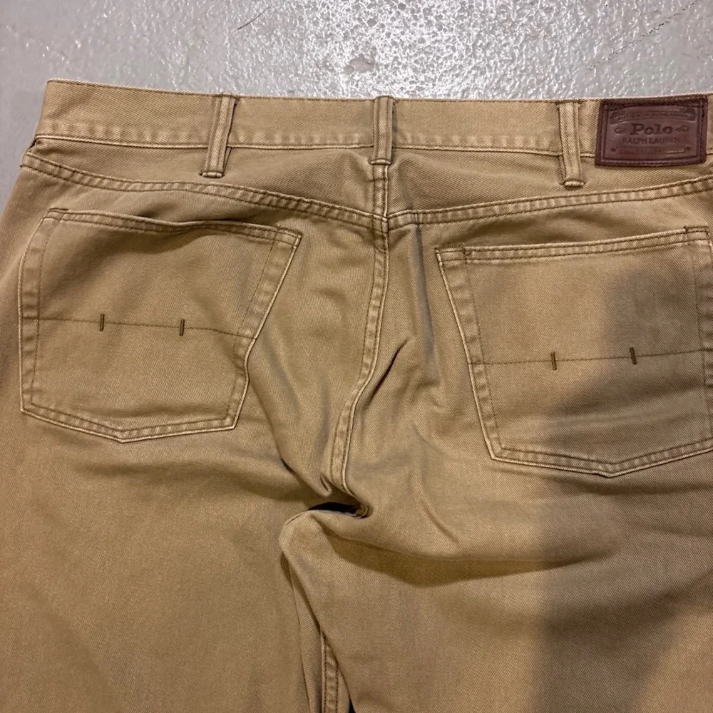 Polo Ralph Lauren Dungarees Men 38/30 Tan Straight Leg Khaki Pants